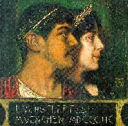 Franz von Stuck Franz and Mary Stuck as a God and Goddess Sweden oil painting reproduction